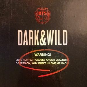 BTS DARK & WILD ALBUM (2 photocards)